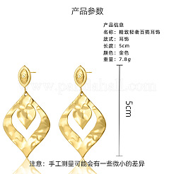 304 Stainless Steel Rhinestone Stud Dangle Earrings&nbsp;WG70B51-01