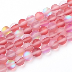 Synthetic Moonstone Beads Strands&nbsp;G-R375-8mm-A18