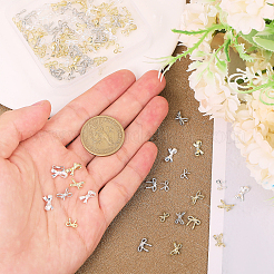 120Pcs 12 Styles Alloy Cabochons&nbsp;MRMJ-CA0001-51