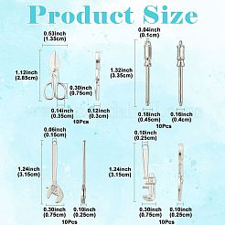40Pcs 4 Styles Alloy Pendants&nbsp;FIND-FS0005-02
