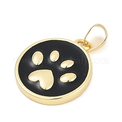 Brass Enamel Pendants&nbsp;KK-G522-45G-01