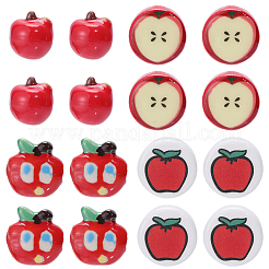 20Pcs 4 Styles Christmas Theme Handmade Porcelain Beads&nbsp;PORC-PA0001-65