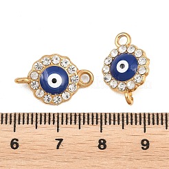 304 Stainless Steel Crystal Rhinestone Connector Charms&nbsp;STAS-G398-24G-01