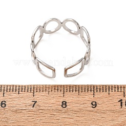 304 Stainless Steel Cuff Open Rings&nbsp;SA-CBA4160-35P