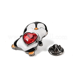 Zinc Alloy Rhinestone Brooches&nbsp;JEWB-E037-02B-02