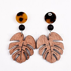 Wooden Dangle Earrings&nbsp;EJEW-JE03320