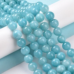 Natural Mashan Jade Round Beads Strands&nbsp;X-G-D263-8mm-XS28