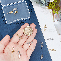20Pcs 2 Colors Brass Pendants&nbsp;KK-BBC0024-67