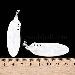 Natural White Shell Carved Pendants&nbsp;KK-C135-06A