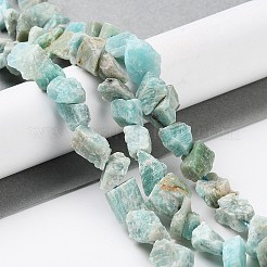 Raw Rough Natural Amazonite Beads Strands&nbsp;G-B065-C04
