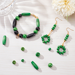 480Pcs 4 Style Dyed Natural Wood Beads&nbsp;WOOD-PH0002-47