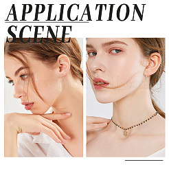 8Pcs 4 Style 316 Surgical Stainless Steel Hoop Earrings with Clear Glass for Women&nbsp;EJEW-GA0005-05