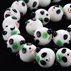 Handmade Bumpy Lampwork Beads Strands&nbsp;LAMP-S194-020