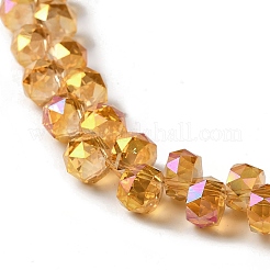 Full Rainbow Plated Electroplate Beads Strands&nbsp;EGLA-H104-09A-FR02