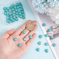 50Pcs Synthetic Turquoise Pendants&nbsp;G-AR0004-97