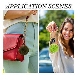 3Pcs 3 Colors Alloy Keychains&nbsp;KEYC-TA0004-69C