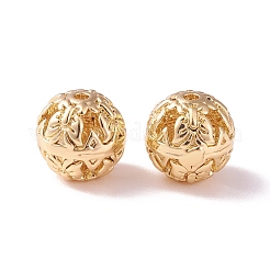 Brass Hollow Round Beads&nbsp;LS-KK-P226-35CG