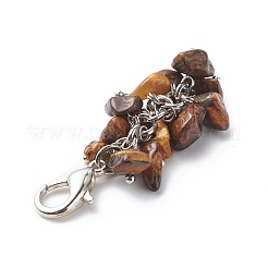 Gemstone Chips Cluster Pendant Decorations&nbsp;HJEW-JM00771