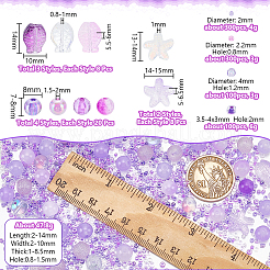 Transparent Spray Painted Glass & Acrylic Beads Kits&nbsp;GLAA-NB0001-82
