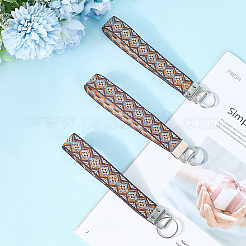 Iron with Polyester Inwrought Keychain&nbsp;KEYC-WH20054-011C