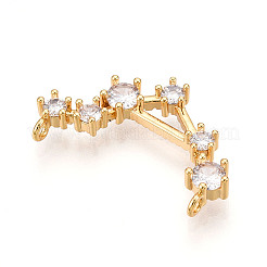 Brass Micro Pave Cubic Zirconia Pendants&nbsp;KK-N261-120C-G