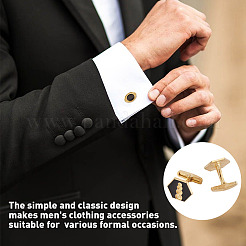 4 Pairs 4 Styles Alloy Enamel Cufflinks&nbsp;FIND-TA0010-10