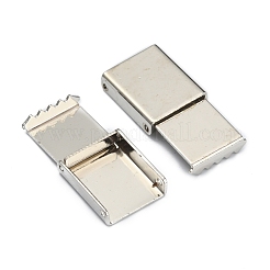 Zinc Alloy Ribbon Crimp Ends&nbsp;FIND-WH0126-13B-P