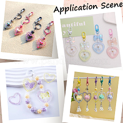 50Pcs Luminous Acrylic Bead Frame&nbsp;OACR-SP0001-09