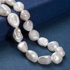 Natural Baroque Pearl Keshi Pearl Beads Strands&nbsp;PEAR-K004-33