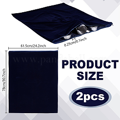 Rectangle Polyester Jewelry Packaging Bags with Alloy Zipper&nbsp;ABAG-WH0061-05A-01