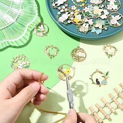 40Pcs 20 Styles Alloy Enamel Pendants&nbsp;ENAM-CJ0006-29