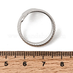 304 Stainless Steel Cuff Open Rings&nbsp;STAS-H259-02P