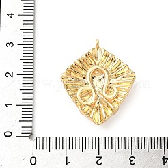 Brass Micro Pave Cubic Zirconia Enamel Pendants&nbsp;KK-L250-08G-06