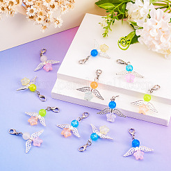 Luminous Acrylic Angel Pendant Decoration&nbsp;HJEW-TAC0046