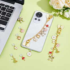 9Pcs PVC Mobile Dustproof Plugs & Iron Cell Phone Holder Stand&nbsp;HJEW-NB00343