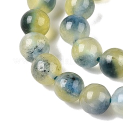 Dyed Natural White Jade Beads Strands&nbsp;G-T138-6mm-210-27