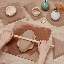 6Pcs MDF Wood Ceramic Clay Craft Mold Set&nbsp;DIY-WH0349-400A