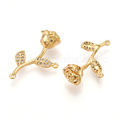 Brass Micro Pave Cubic Zirconia Pendants&nbsp;KK-N261-80G