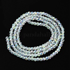 Electroplated Glass Beads Strands&nbsp;EGLA-P055-01A-AB01