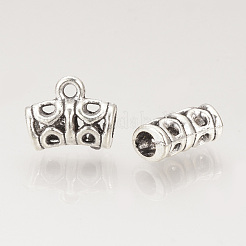 Tibetan Style Alloy Tube Bails&nbsp;TIBE-R300-01AS-LF