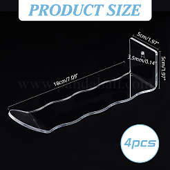 Clear Acrylic Wall Corner Storage Rack&nbsp;AJEW-WH0534-37B
