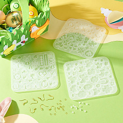 3Pcs 3 Styles Clover Series DIY Silicone Ornaments Molds&nbsp;SIMO-TA0001-22