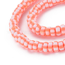 Handmade Polymer Clay Beads Strands&nbsp;X-CLAY-N008-042F