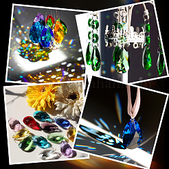 DIY Teardrop Glass & Stainless Steel Keychain Making Kit&nbsp;DIY-SP0001-22