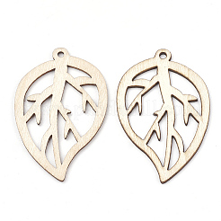 Undyed Wood Pendants&nbsp;X-WOOD-T008-36