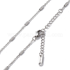 Non-Tarnish 304 Stainless Steel Column Link Chain Necklace for Men Women&nbsp;NJEW-K245-019E