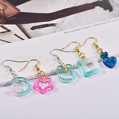 DIY Star/Heart/Flower/Rabbit Shaker Filler Silhouette Silicone Quicksand Molds&nbsp;DIY-G079-03A