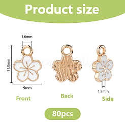 80Pcs Alloy Enamel Charms&nbsp;ENAM-DC0002-17A