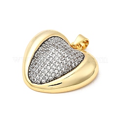 Brass Micro Pave Cubic Zirconia Pendants&nbsp;KK-A266-03C-G