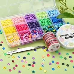 DIY Heishi Surfer Bracelet Making Kit&nbsp;DIY-YW0005-65